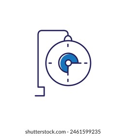 Diseño de iconos de Ilustración vectorial de ajuste en tiempo real