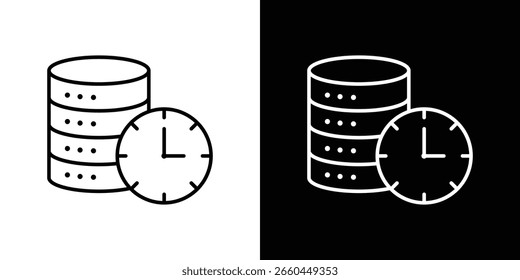 Real time data icon for Apps. Icon Design Template.