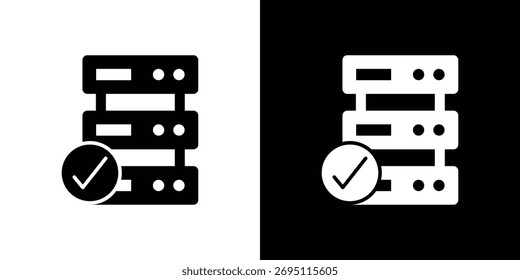 Real time data icon concept. silhouette icon.