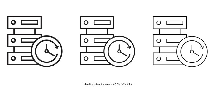 Real time data icon for Graphic Design Projects