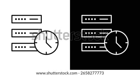 Real time data icon. Symbol for your web site design, logo, app, UI. Vector illustration. EPS10