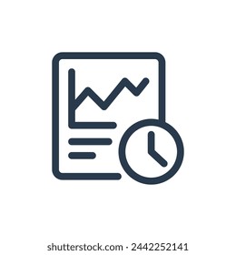 Real time Data Insights Driving Business Intelligence Solutions Vector Icon Illustration