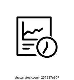 Real time Data Insights Driving Business Intelligence Solutions Vector Icon Illustration