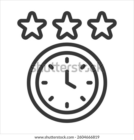 Real Time Feedback Outline Icon Vector Illustration