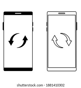 Real time icon vector set. online illustration sign collection. clock symbol.