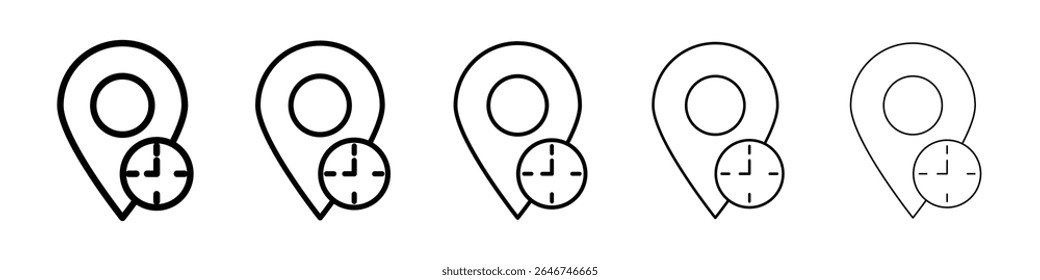 Real time location icon concept. graphic design, logo, Web, UI.