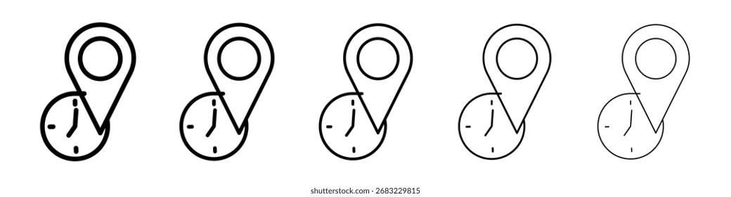 Real time location icon for mobile concept and web design.