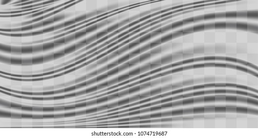A real transparent plastic warp texture vector