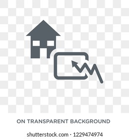Real values icon. Trendy flat vector Real values icon on transparent background from business   collection. 