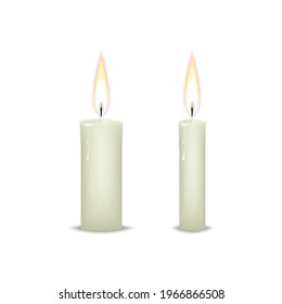 Real Vec Candles on the black back