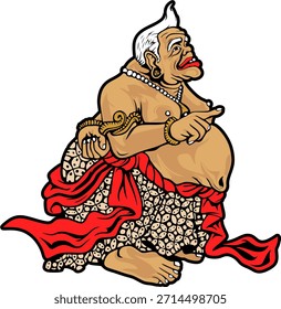 Imagen de Vector real de Wayang Semar
