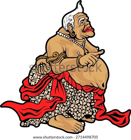 real vector image of wayang semar
