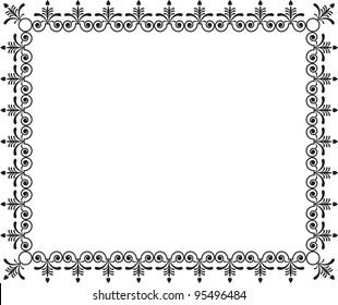 Real vintage background on white