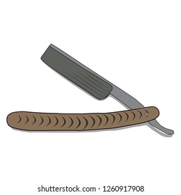 Real Vintage looking Straight razor. Open razors. Cut-throat razors.