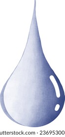 Real Water Drop Water Color vector