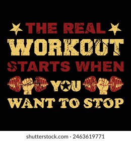The real workout starts when you want to stop