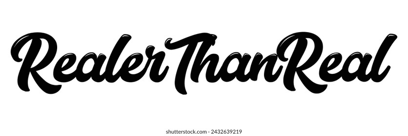 realer than real text on white background.