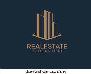 realestate company logo abstract design