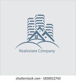 Realestate company logo vector design