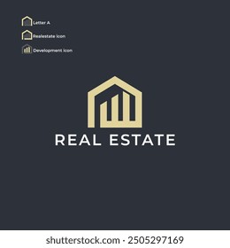 Real-estate development Logo Design Template Vector Illustration