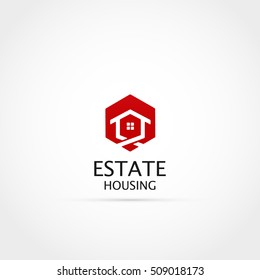 Realestate Hexagon Logo