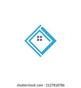 Realestate Logo Design Based on Square Shape