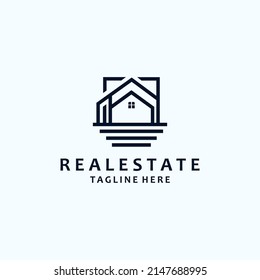 Realestate logo icon design vector 