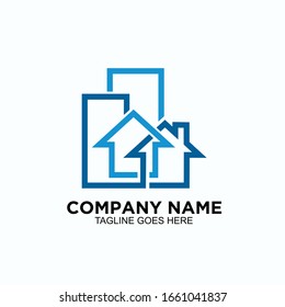 Realestate logo vector. Home simple and clean design vector logo or icon