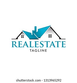 Realestate Modern Home Design Logo Template