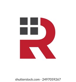 Realestate property with initial logo design