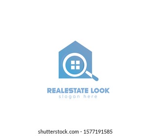 Realestate Search Logo Design Sign