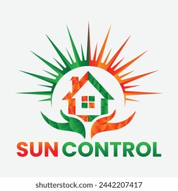 Diseño del logotipo del negocio del panel solar de la casa