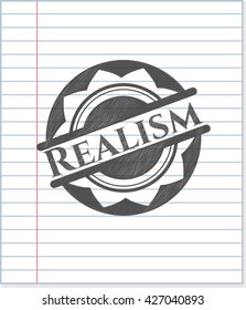 Realism draw with pencil effect