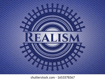 Realism jean background. Vector Illustration. Detailed.