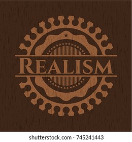 Realism wooden emblem