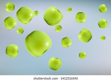 Realistic 3d apples. Detailed 3d Illustration Isolated On White. Design Element For Web Or Print Packaging. Vector Illustration. 