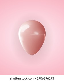 Realistic 3d balloon background for party, holiday, birthday, promotion card, poster. Vector Illustration