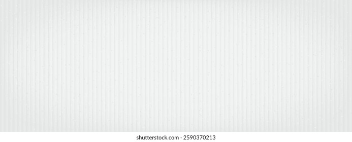 Realistic 3d cardboard white horizontal background. Hand drawn carton texture. Packaging container wallpaper. Wrapping paper backdrop design template. Vector illustration