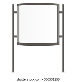 Realistic 3d citylight. Ad lightbox. Mock Up Template Ready For Your Design. Vector illustration
