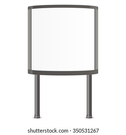Realistic 3d citylight. Ad lightbox. Mock Up Template Ready For Your Design. Vector illustration
