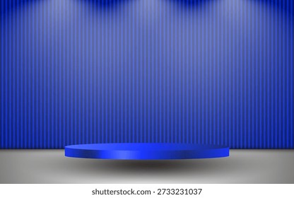 Realistic 3D cylindrical podium background. Minimalist 3D mockup or abstract product display presentation, stage display. 