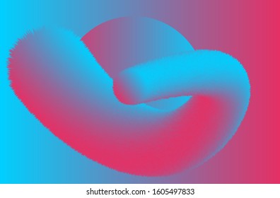 Realistic 3D fur. Vector Eps 10