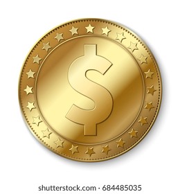 Coins Images Stock Photos Vectors Shutterstock - realistic 3d gold dollar vector coin isolated on white cash abundance symbol coin dollar