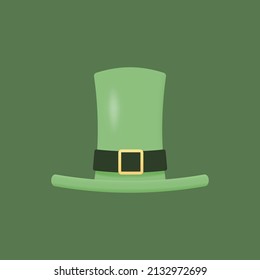 realistic or 3d icons. Saint Patrick's Day hat. symbol illustration. design elements