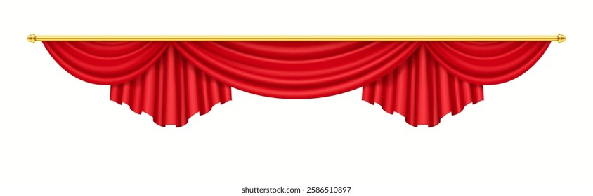 Realistic 3D illustration of a deep blue velvet theater curtain, adding a luxurious and dramatic effect to performances and concert stages.