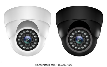 Realistic 3D IP video camera security surveillance