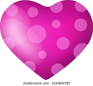 Realistic 3d love heart design shapes. Hearts for Valentine's day. Holiday of all lovers. Valentine's Day. February 14. PNG. Heart and love assets