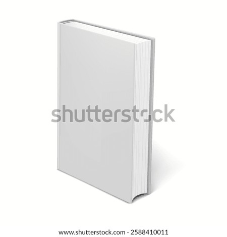 Realistic 3D mockup of a blank book showing different angles and views, perfect for displaying book designs.