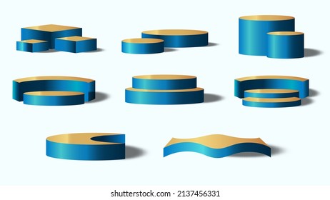 Realistische 3D-Podium-Produktpräsentation