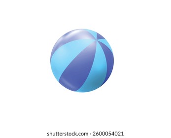 Realistic 3D Render Ball for Summer Playground. Realistic 3D Rendered Playground Ball for Summer Outdoor Fun and Games